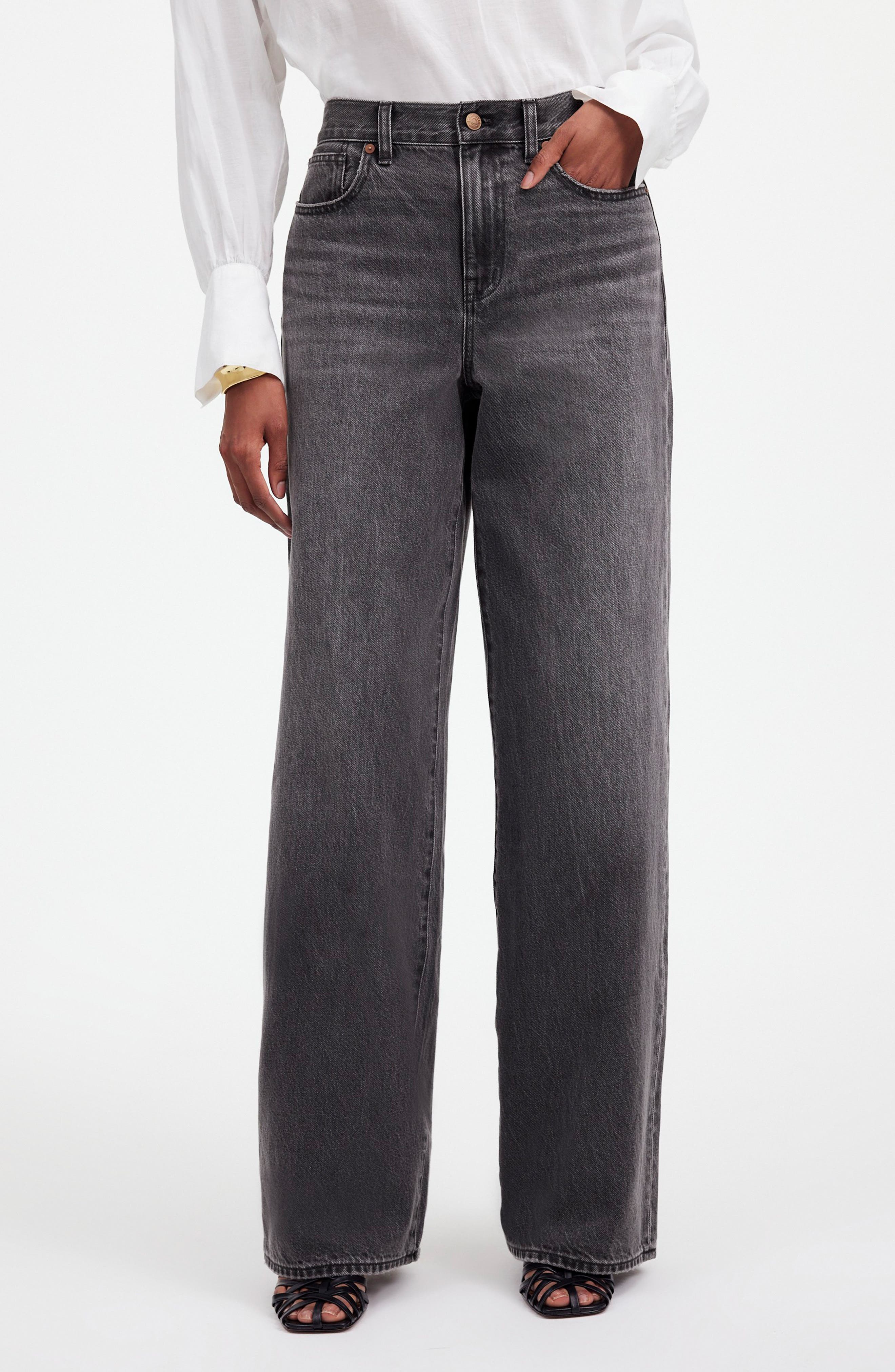Madewell High Waist Superwide Leg Jeans