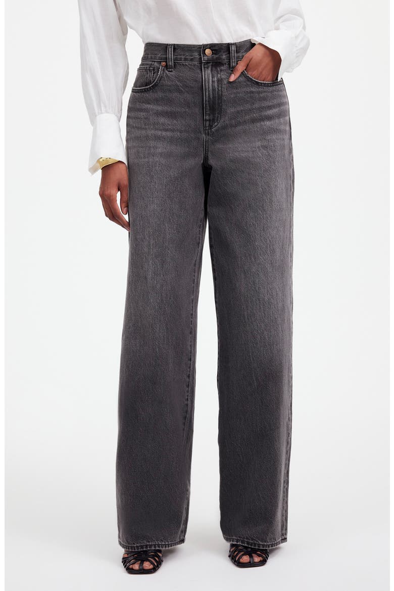 High Waist Superwide Leg Jeans, Main, color, KINGSWOOD WASH