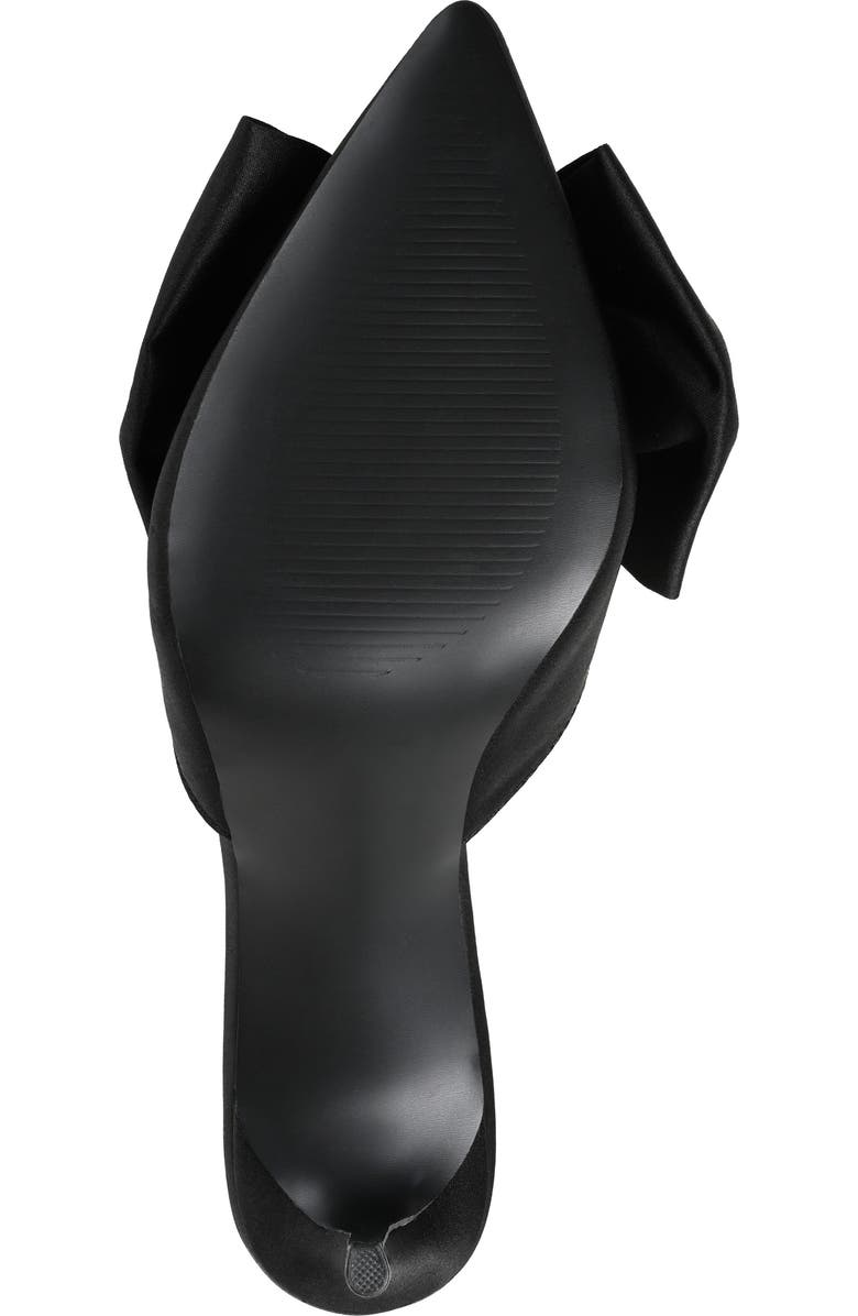 Journee Collection Tiarra Bow Mule - Wide Width, Alternate, color, Black