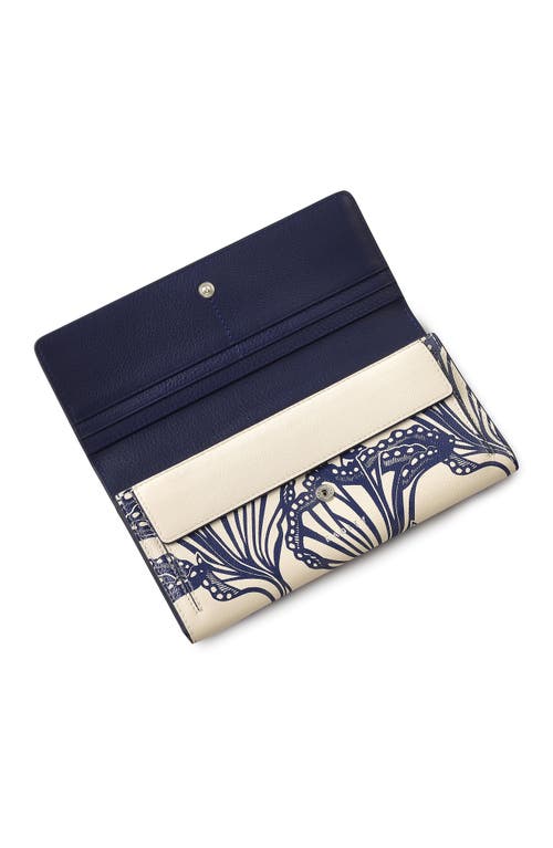 Radley Under The Sea Large Flapover Wallet In Gray