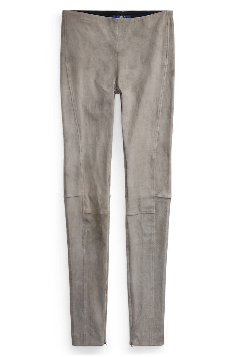 Polo Ralph Lauren Leland Suede Pull-On Skinny Pants, Alternate, color, 