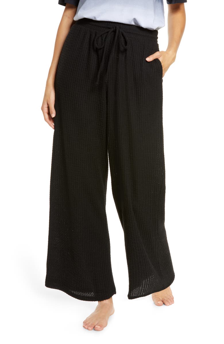 Socialite Waffle Knit Wide Leg Pants, Main, color, 