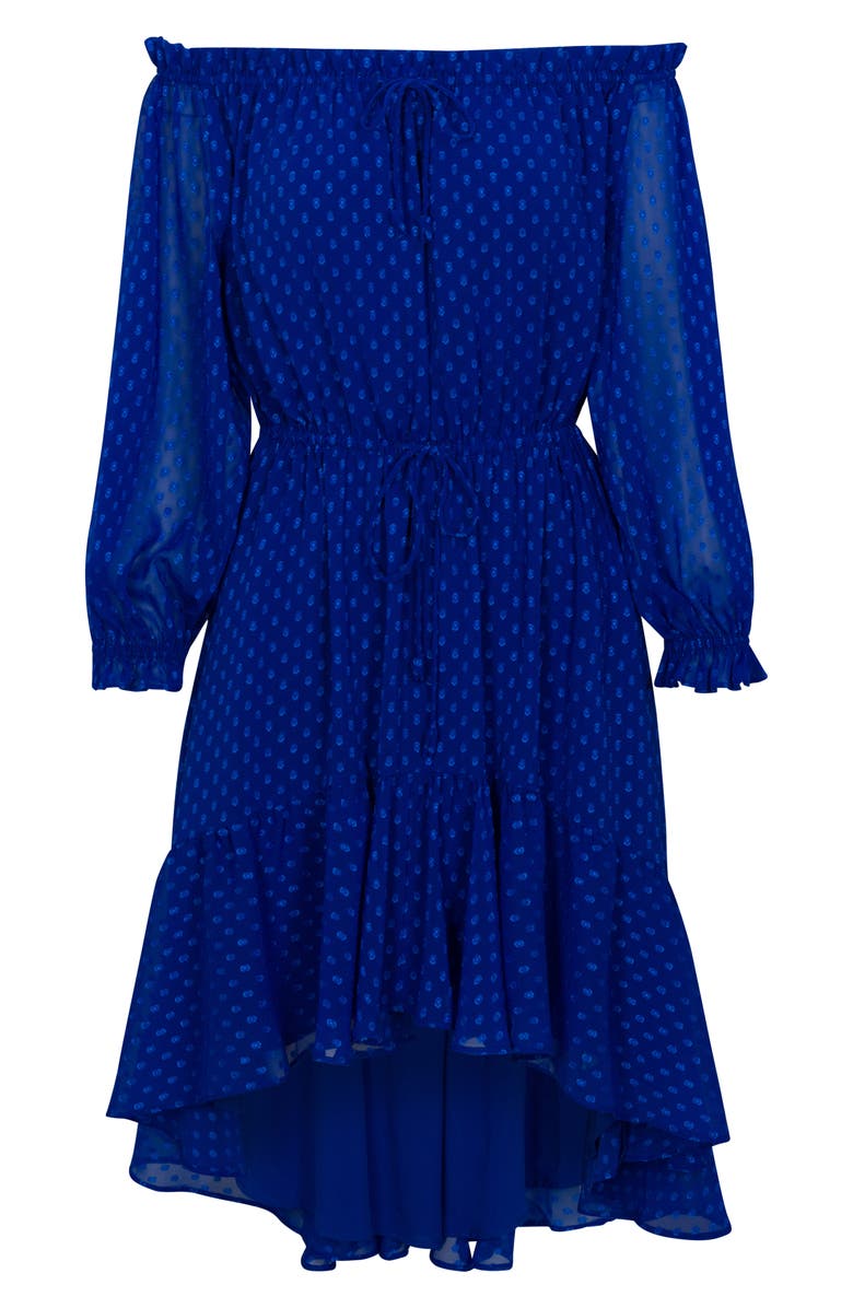 MEGHAN LA Keiko Midi Dress, Alternate, color, Royal