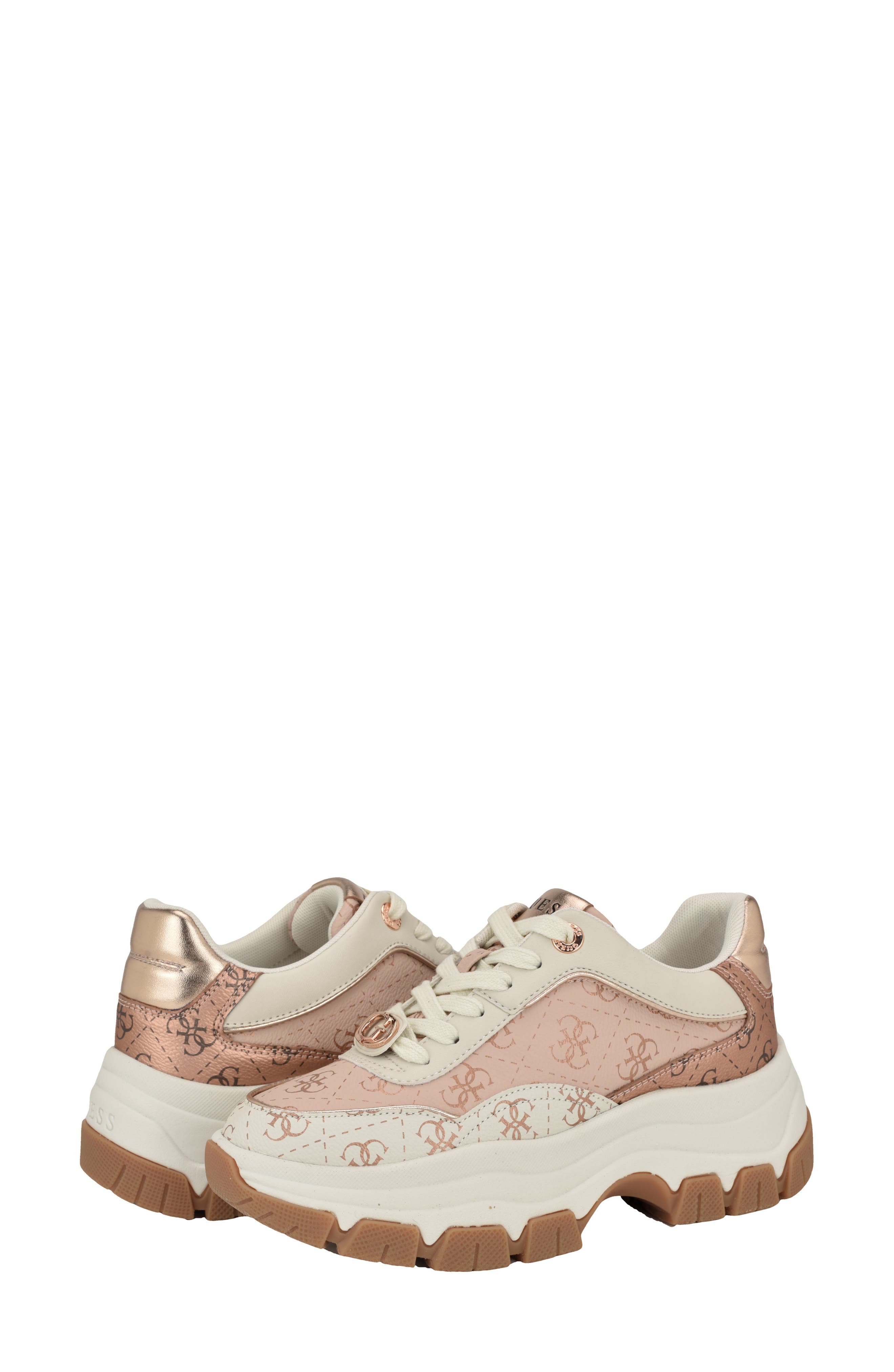 GUESS Berrett Sneaker, Alternate, color, Light Pink