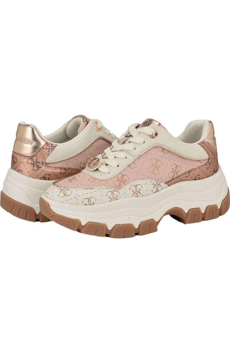 GUESS Berrett Sneaker, Alternate, color, Light Pink