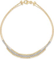 Bony Levy 14K Gold 2-Tone Double Beaded Chain Bracelet (Online Trunk Show)