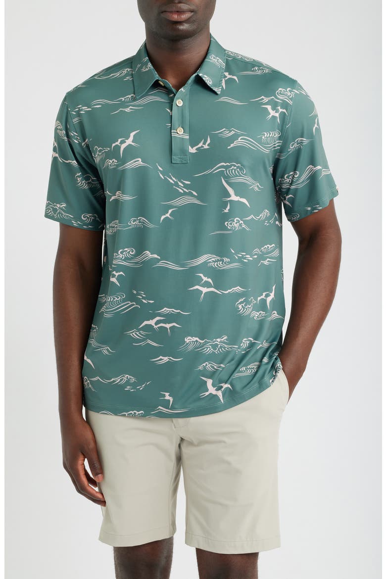 Huakai Brrr° Performance Polo, Main, color, SAGE
