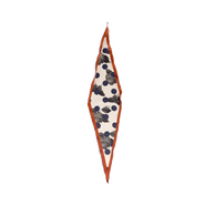 Lost Pattern "Noir Floral" Silk Diamond Neckerchief