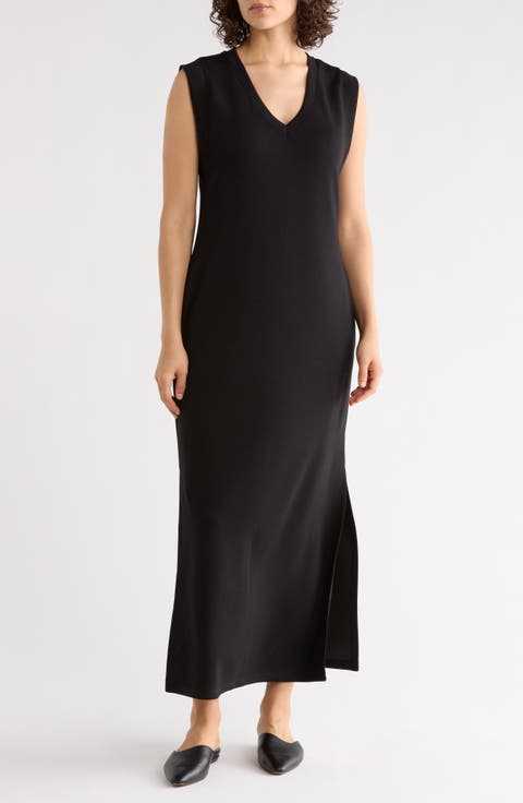 Sleeveless Scuba Maxi Dress