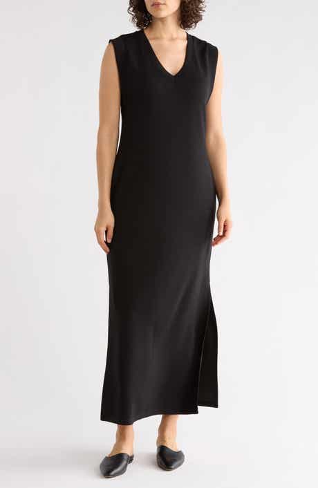 NORDSTROM RACK Sleeveless Scuba Maxi Dress
