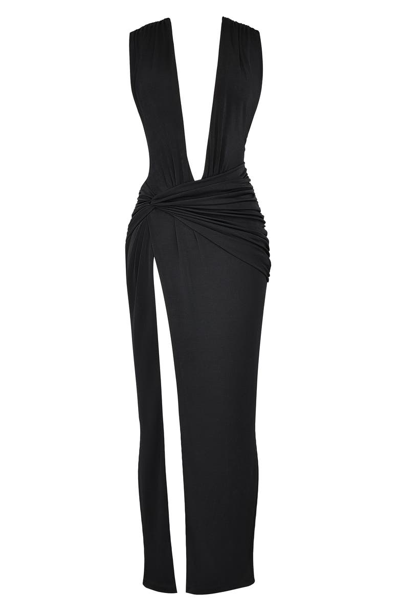 HOUSE OF CB Larelle Plunge Neck Gown, Alternate, color, 