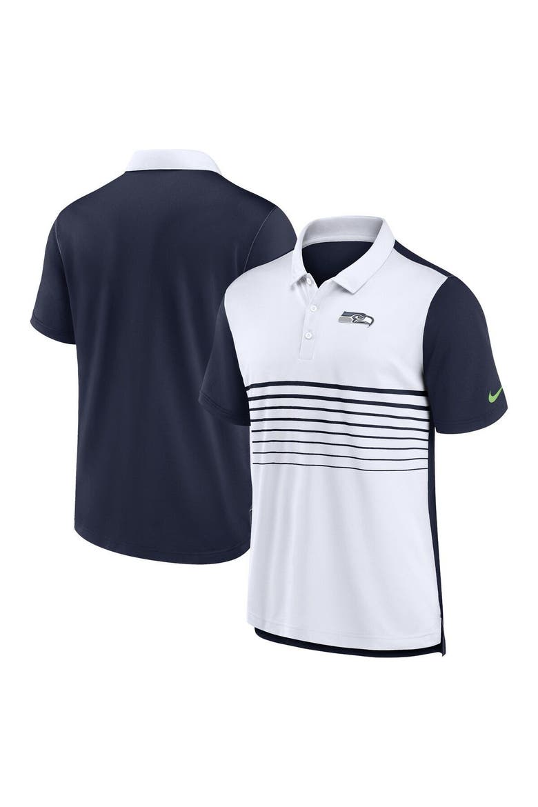 Men's Nike College Navy/White Seattle Seahawks Fashion Performance Polo, Main, color, Navy