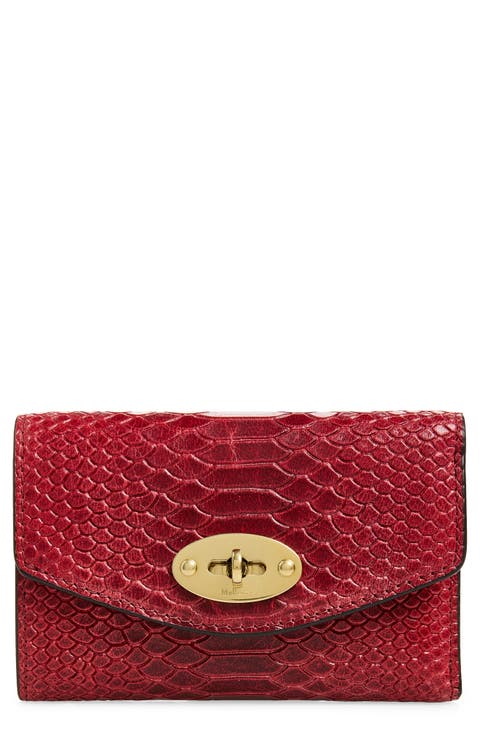 Darley Folded Embossed Leather Wallet