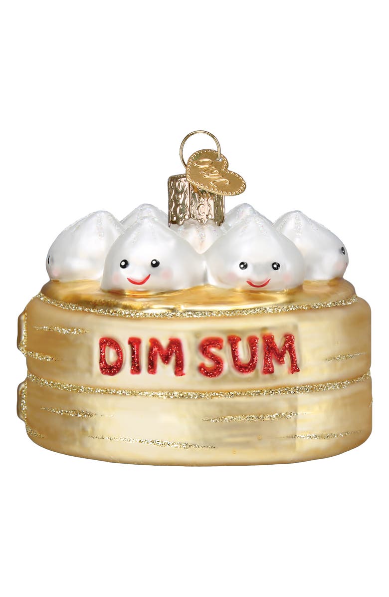 Old World Christmas Dim Sum Glass Ornament, Main, color,