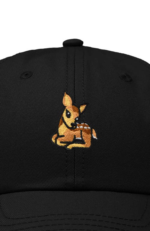 Dalix Fawn Embroidered Outdoor Cap In Black