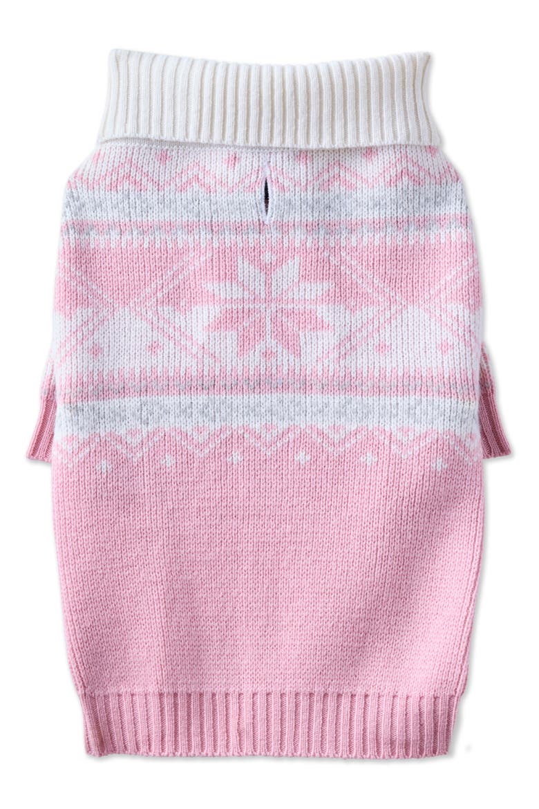 Windsor Fair Isle Cashmere Pet Sweater, Alternate, color, PINK FAIR ISLEDNU