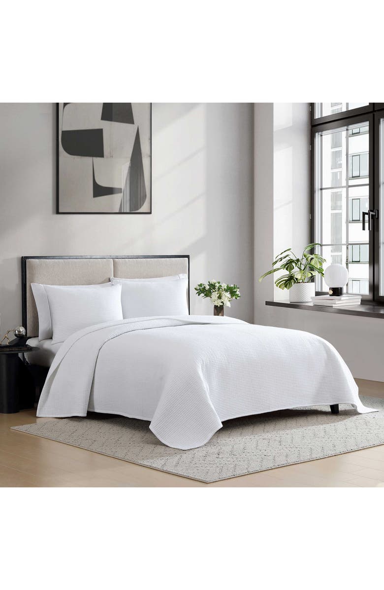 Vera Wang Cotton Voile King Quilt Set, Alternate, color, White