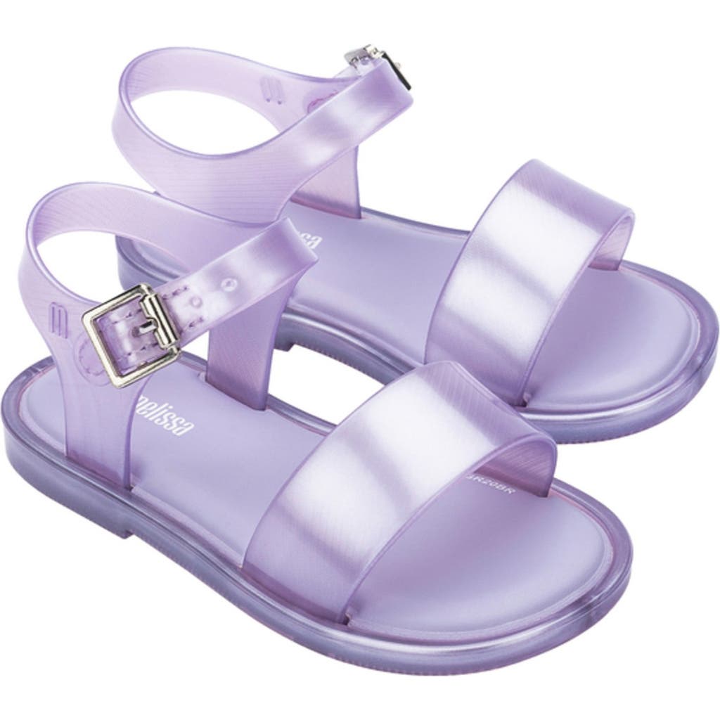 Melissa Mar Glitter Jelly Sandal In Pearly Lilac