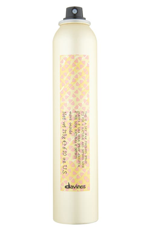 Davines This Is A Dry Wax Finishing Spray In No Color