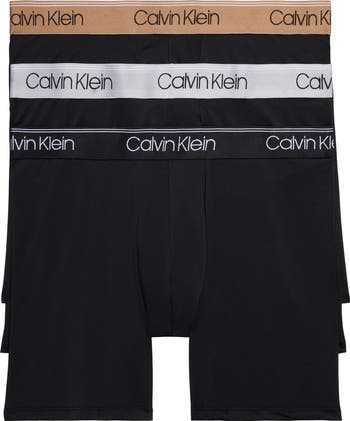 Calvin Klein 3 Pack Low Rise Microfiber Stretch Boxer Briefs Nordstrom