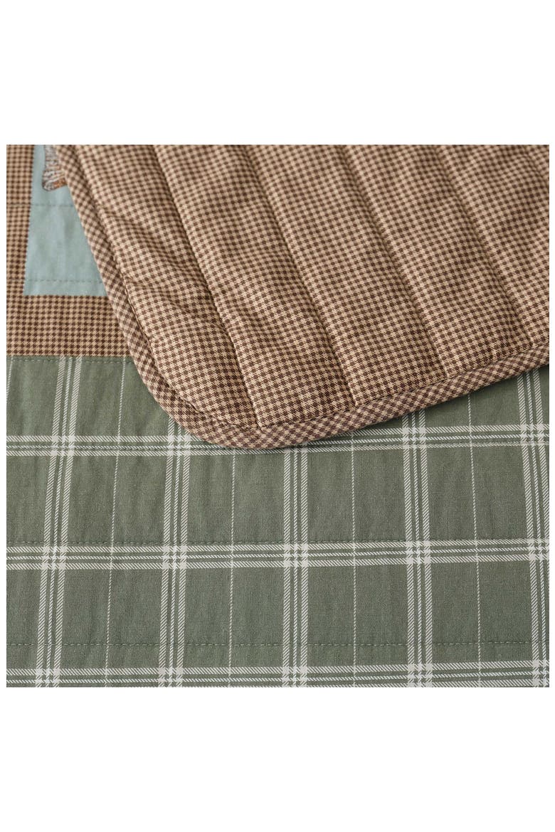 Trout Lake Quilt Set, Alternate, color, OLIVE GREEN/ OAK