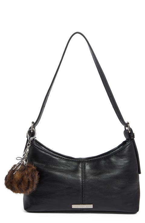 Faux Leather Shoulder Bag