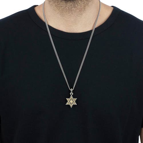 King Baby Studio Large Gold Tone Alloy Star Of David In Silver