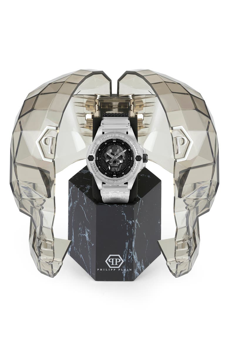 PHILIPP PLEIN The Skull Plastic Strap Watch, 44mm, Alternate, color,