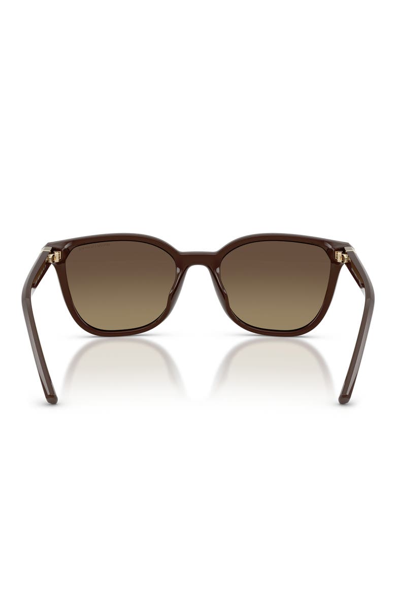 54mm Gradient Polarized Cat Eye Sunglasses, Alternate, color, BROWN / YELLOW GRADIENT