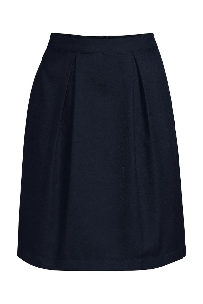 School Uniform  Solid Pleated Skort Top of Knee, Alternate, color, Classic Navy