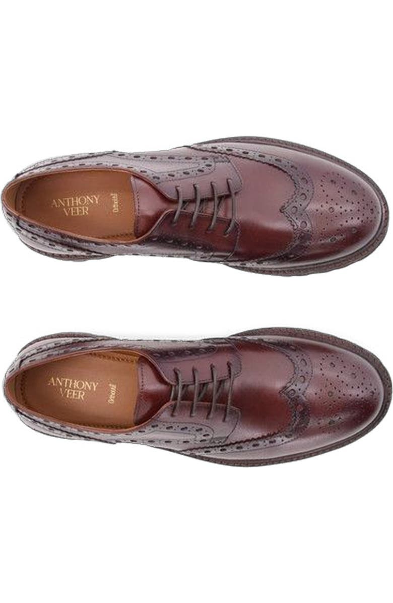 Anthony Veer Prescott Wingtip Derby, Alternate, color, Brown Leather
