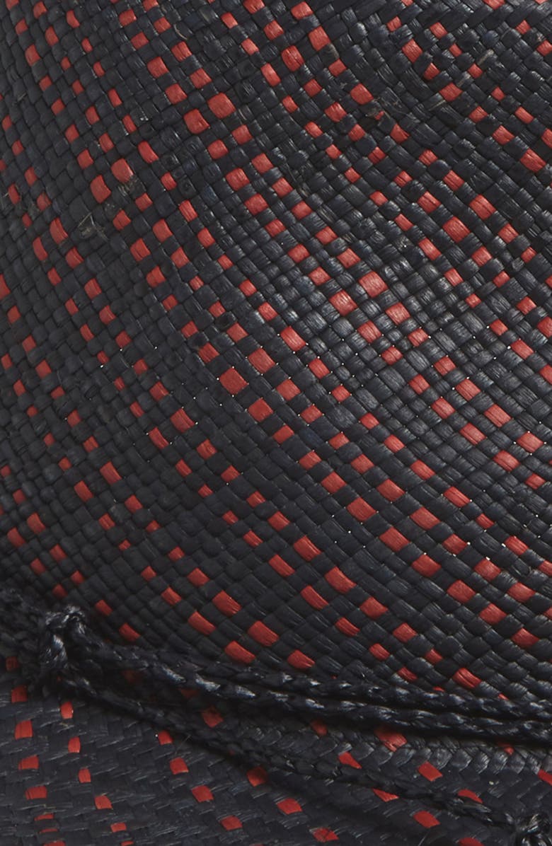 René Mantilla, New York Fedora Hat, Alternate, color, Black/ Red