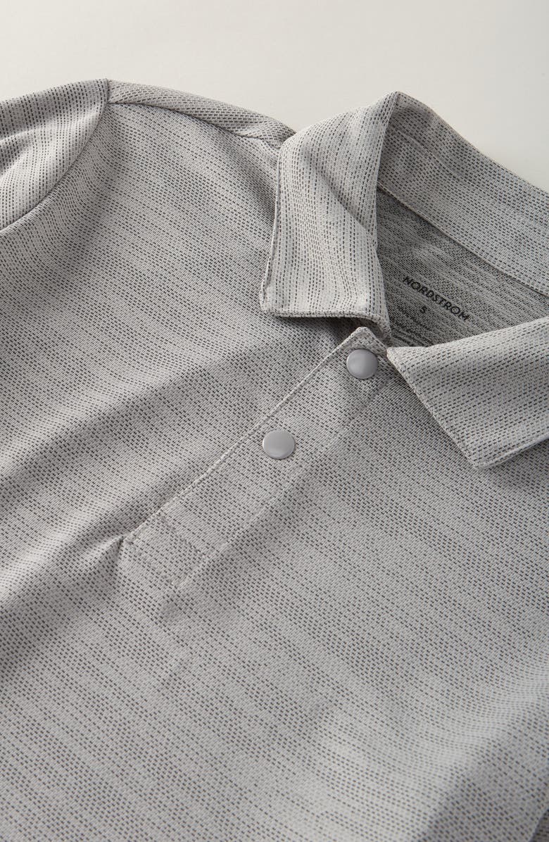 Nordstrom Kids' Performance Polo, Alternate, color, Grey Shade