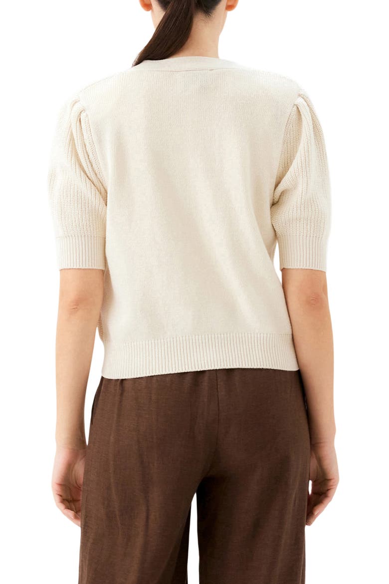 Iliana Puff Sleeve Sweater, Alternate, color, CREAM