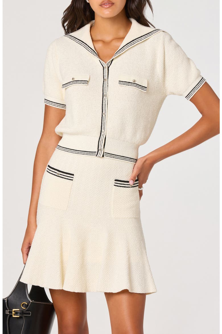 Dynasty Sailor Sweater, Main, color, CREAM BLACK