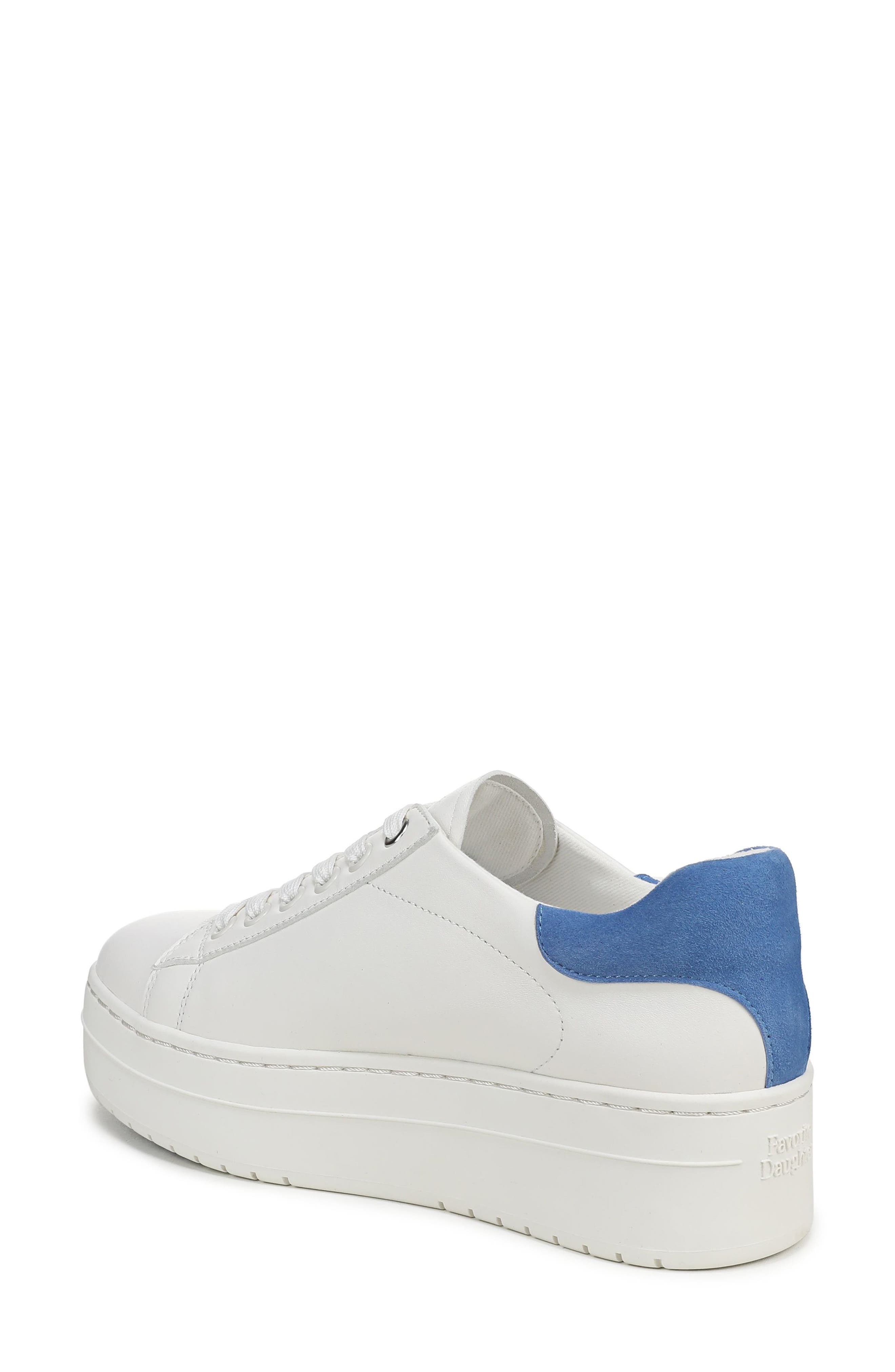 Naomi Platform Sneaker, Alternate, color, WHITE/ GRANADA SKY