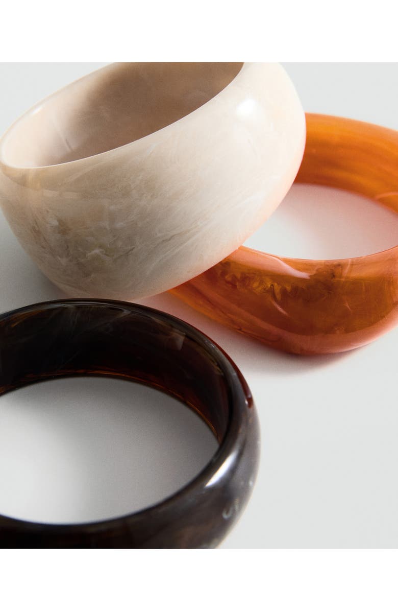 MANGO Set of 3 Combined Acrylic Bracelets, Alternate, color, 