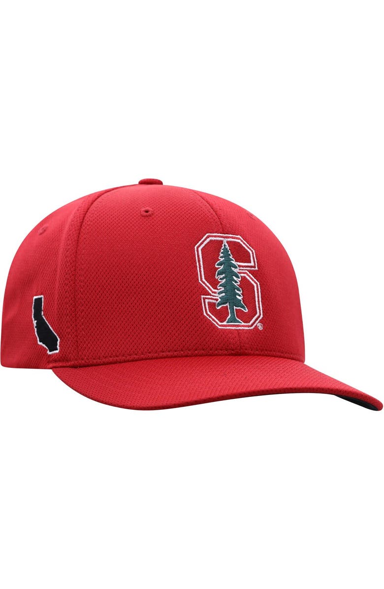 TOP OF THE WORLD Men's Top of the World Cardinal Stanford Cardinal Reflex Logo Flex Hat, Alternate, color, Cardinal