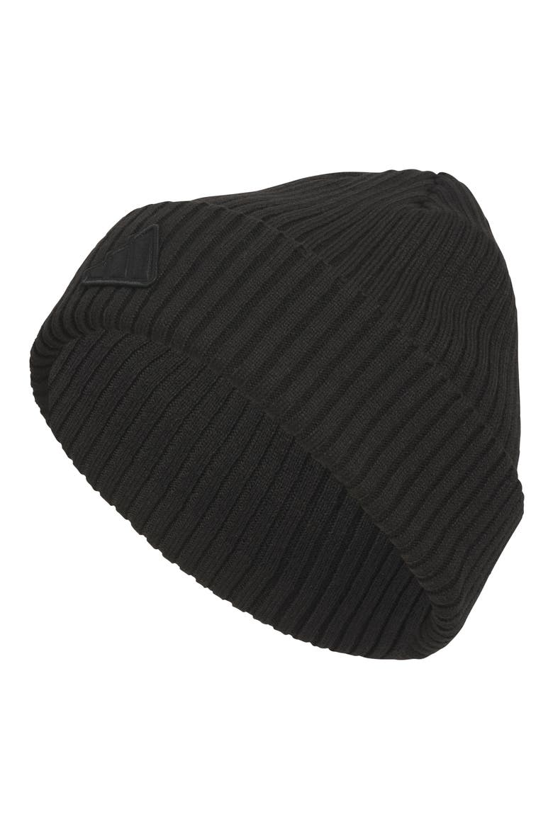 Altitude Folded Cuff Beanie, Main, color, BLACK