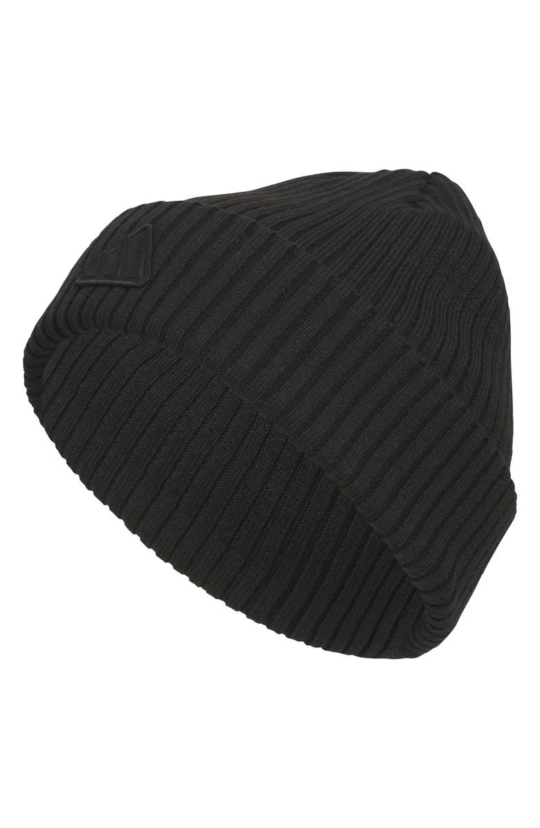 adidas Altitude Folded Cuff Beanie, Main, color, Black