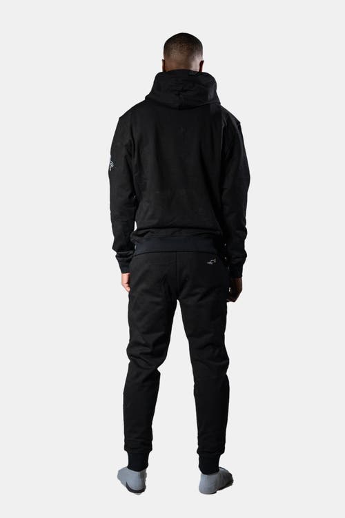 Woodpecker Unisex Cotton Sweatsuit In Black