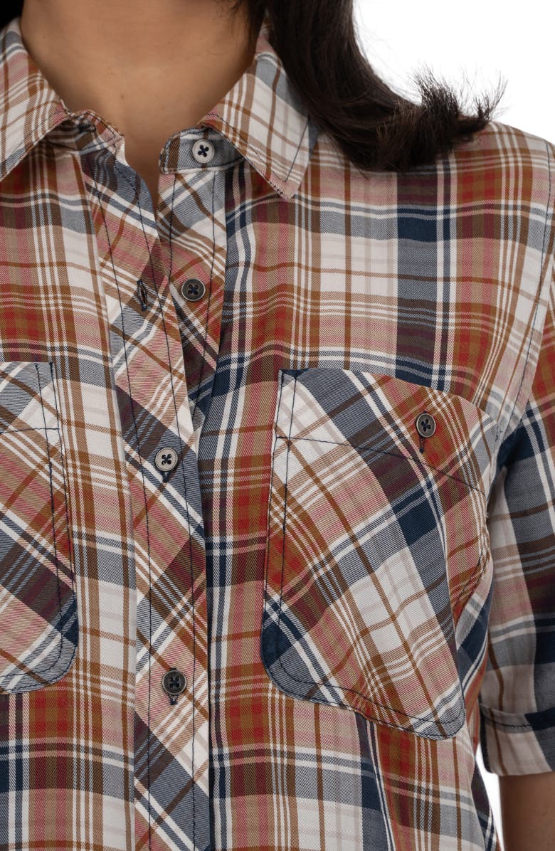 KUT from the Kloth Wynn Woven Plaid Shirt, Alternate, color,