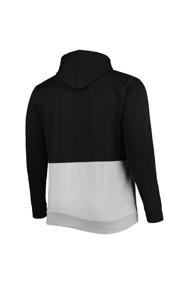 Men's Black/White Chicago White Sox Big & Tall Fleece Half-Zip Hoodie, Alternate, color, Black