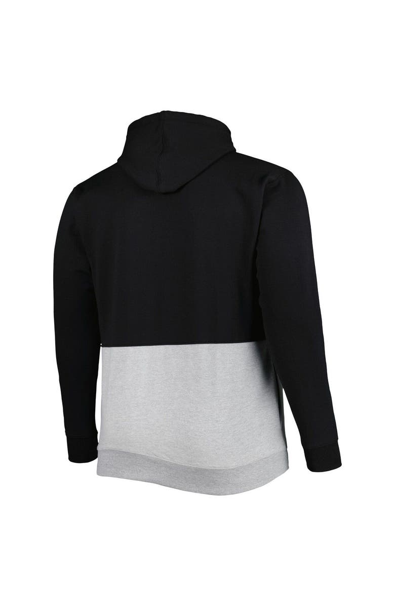 PROFILE Men's Black/White Chicago White Sox Big & Tall Fleece Half-Zip Hoodie, Alternate, color, Black