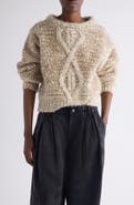 Isabel Marant Dorota Alpaca & Mohair Blend Cable Sweater