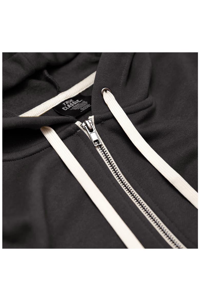 Fleece Zip Hoodie, Alternate, color, CARBON