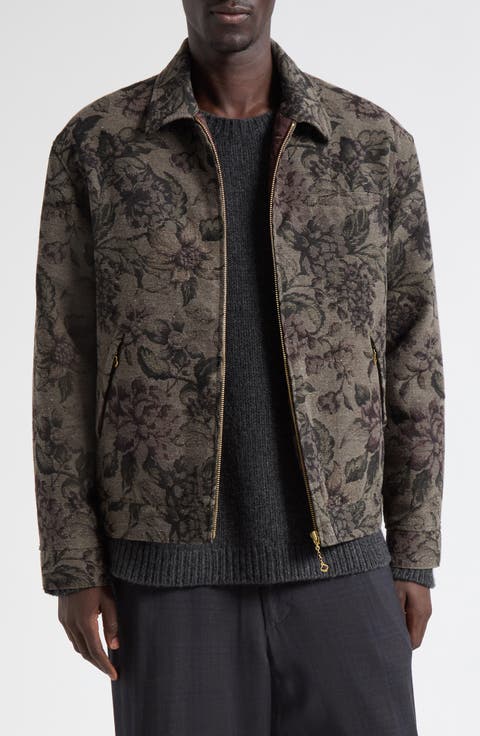 Cotton Blend Jacquard Jacket