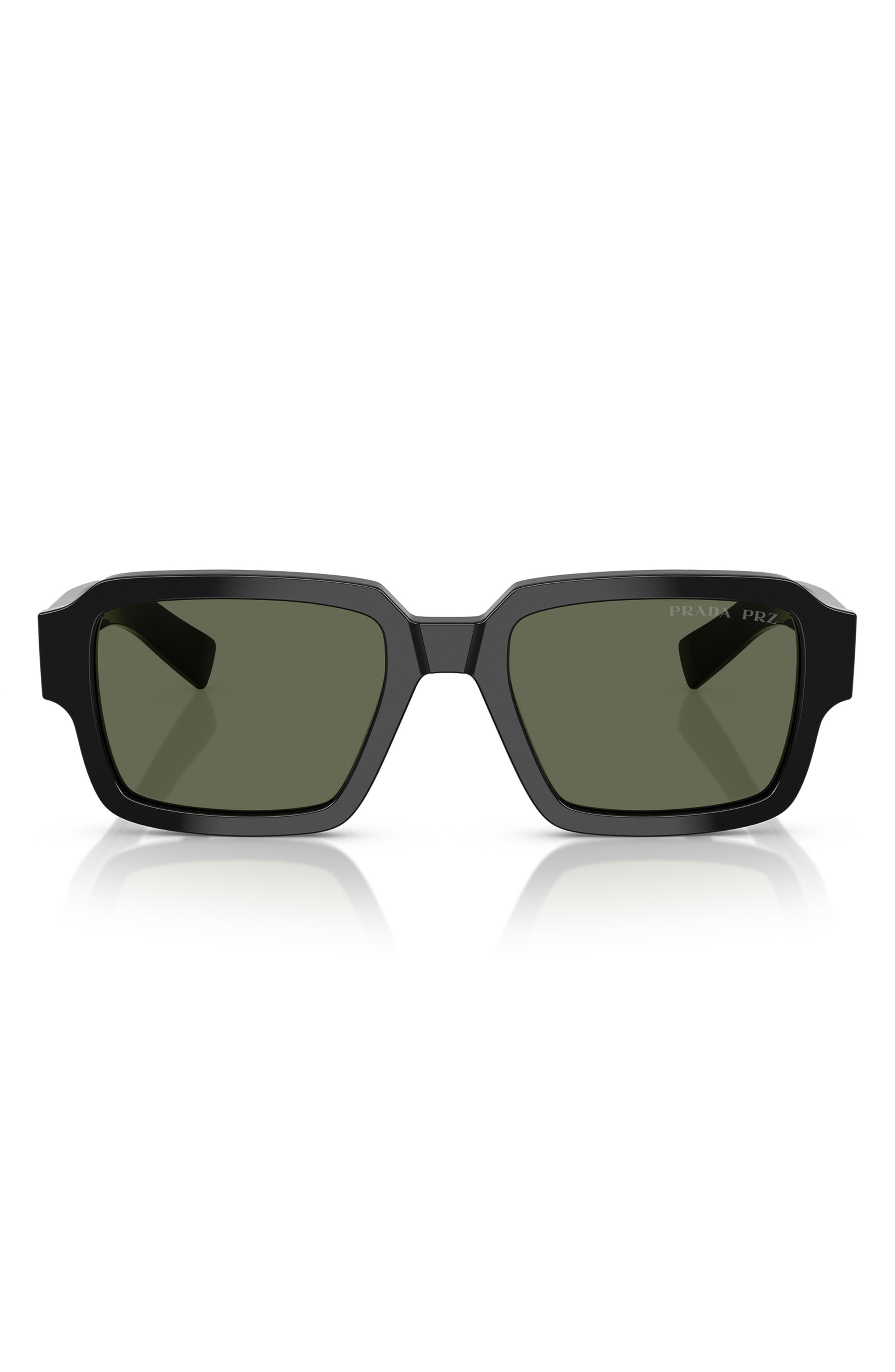 PRADA PRADA 54MM POLARIZED SQUARE SUNGLASSES