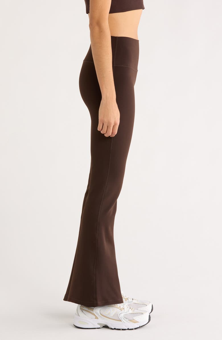 Zella Flex High Waist Flare Leg Pants, Alternate, color, Brown Mole