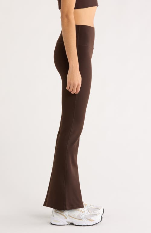 Zella Flex High Waist Flare Leg Pants In Brown